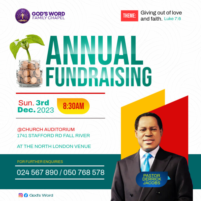 Church Fundraising Template | PosterMyWall