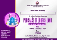 church fundraising invite Poskaart template