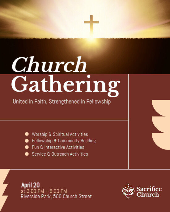 Church Gathering Instagram Post template