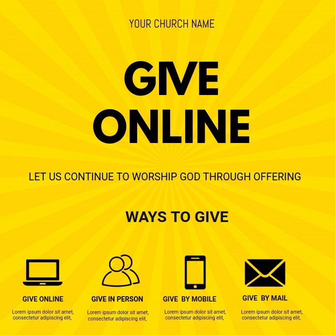 Copy of Church giving flyer PosterMyWall