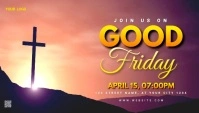 church good friay video flyer template