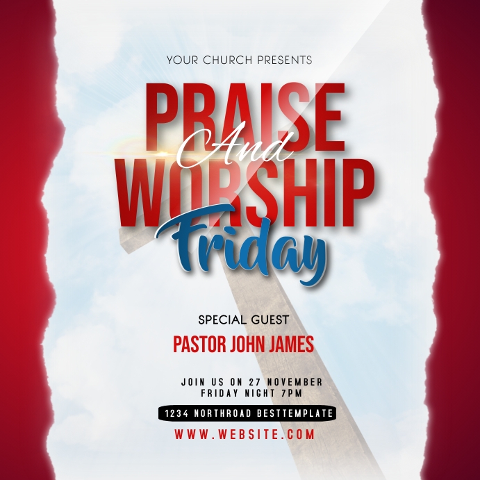 Copy of CHURCH GOOD FRIDAY EASTER DESIGN TEMPLATE | PosterMyWall