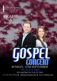 church gospel concert A1 template