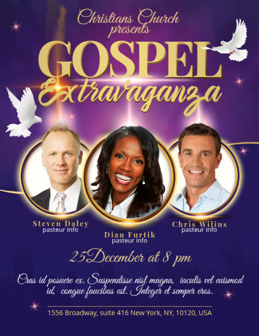 Church Gospel Poster Template PosterMyWall church-gospel-poster-template-postermywall