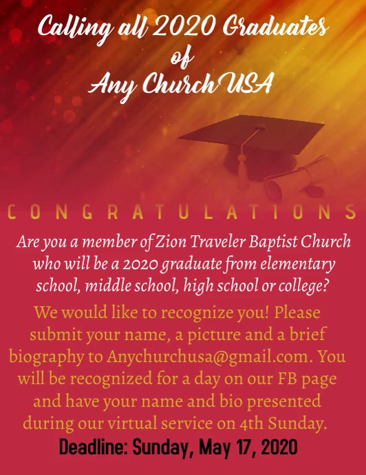 Graduation Sunday Church