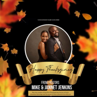 Church happy thanksgiving design template Kwadrat (1:1)