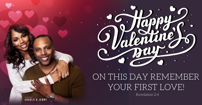 CHURCH HAPPY VALENTINE'S DAY WISHES Template Obraz udostępniany na Facebooku