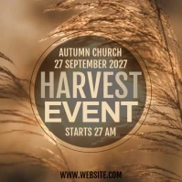 CHURCH HARVEST EVENT AD Instagram na Post template