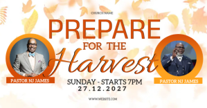 สีขาว Harvest Church Event Imagen Compartida en Facebook Template