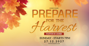 Orange Harvest Church Event Facebook Gedeelde Prent Template