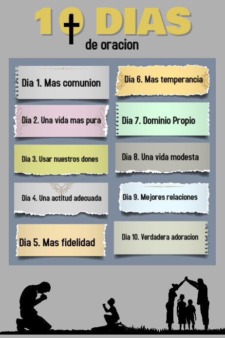 Church Iglesia Oracion Prayer Church Program Template Postermywall