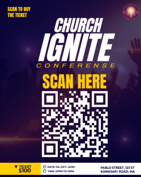 Modèle Church Ignite Conference Flyer | PosterMyWall