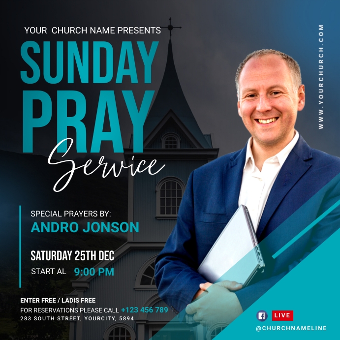 Church Instagram post Template | PosterMyWall