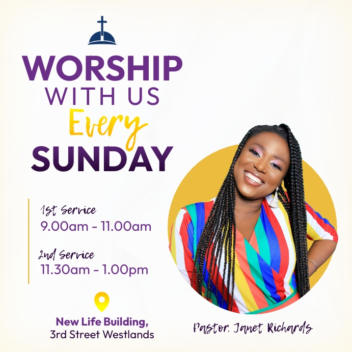 Church Instagram Poster Template PosterMyWall church-instagram-poster-template-postermywall
