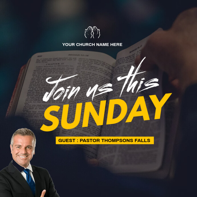 church invitation Template | PosterMyWall