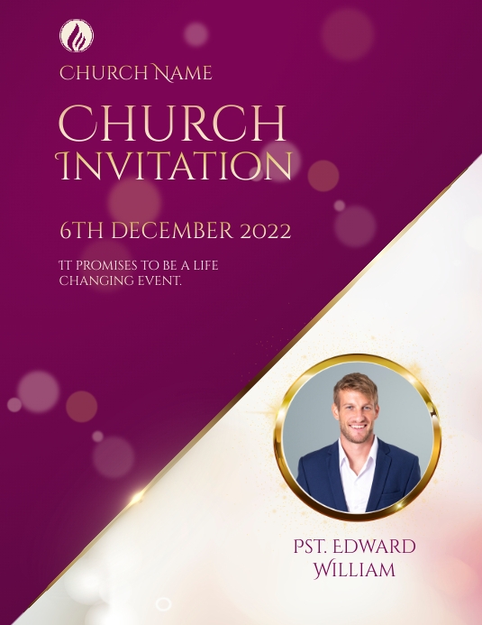 Church Invitation Template | PosterMyWall Church Invitation Template | PosterMyWall