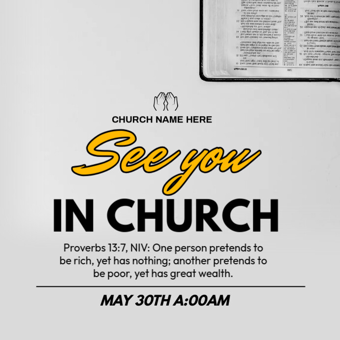 church invitation Template | PosterMyWall