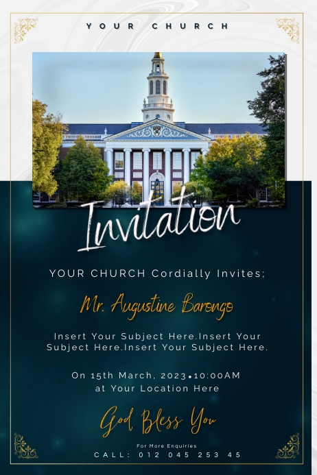 Church Invitation Template PosterMyWall
