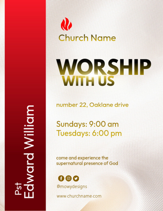 Church Invitation Flyer (2) template