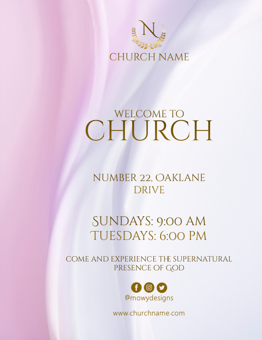 Church Invitation Flyer (2) Template | PosterMyWall
