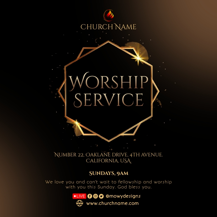 Copy of Church Invitation Instagram Post | PosterMyWall