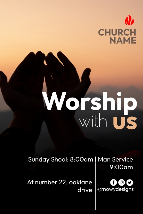 Church Invitation Poster Template | PosterMyWall