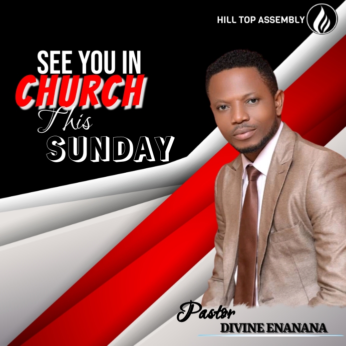 Church invite Square (1:1) template