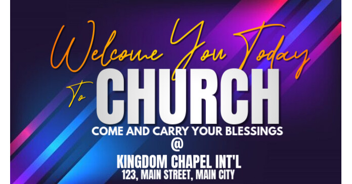 CHURCH INVITE FLYER Imagem partilhada do Facebook template