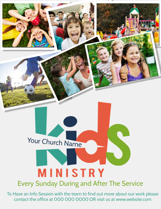 Church Kids Children's Ministry Flyer Template PosterMyWall