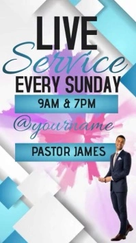 CHURCH LIVE AD INSTAGRAM POST TEMPLATE