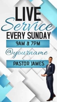 CHURCH LIVE AD INSTAGRAM POST TEMPLATE