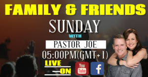 Коричневый Sunday Church Service Live Stream Facebook Shared Image Template