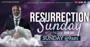 CHURCH LIVE ONLINE EASTER SERMON TEMPLATE Portada de evento de Facebook
