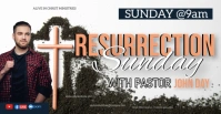 CHURCH LIVE ONLINE EASTER SERMON TEMPLATE Facebook Event Cover