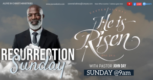 CHURCH LIVE ONLINE EASTER SERMON TEMPLATE Facebook Event Cover