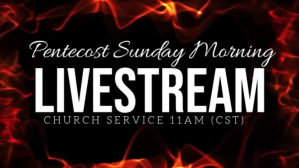 CHURCH LIVE ONLINE FROM AT HOME AD template Miniatura di YouTube