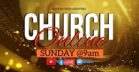 CHURCH LIVE ONLINE SERMON TEMPLATE Facebook Event Cover