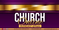 CHURCH LIVE ONLINE SERMON TEMPLATE Facebook begivenhed cover