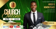 CHURCH LIVE ONLINE SERMON TEMPLATE Facebook Event Cover