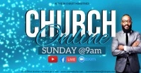 CHURCH LIVE ONLINE SERMON TEMPLATE Facebook Event Cover