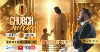CHURCH LIVE ONLINE SERMON TEMPLATE Portada de evento de Facebook