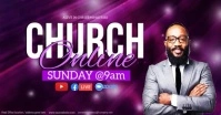 CHURCH LIVE ONLINE SERMON TEMPLATE Facebook Event Cover