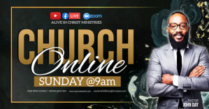 CHURCH LIVE ONLINE SERMON TEMPLATE Facebook Event Cover