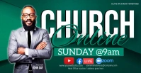CHURCH LIVE ONLINE SERMON TEMPLATE Facebook Event Cover