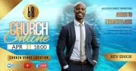 CHURCH LIVE ONLINE SERMON TEMPLATE Facebook Event Cover