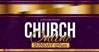 CHURCH LIVE ONLINE SERVICE SERMON TEMPLATE Facebook begivenhed cover