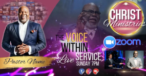 Gris Church Service Promotion Facebook Shared Image Template
