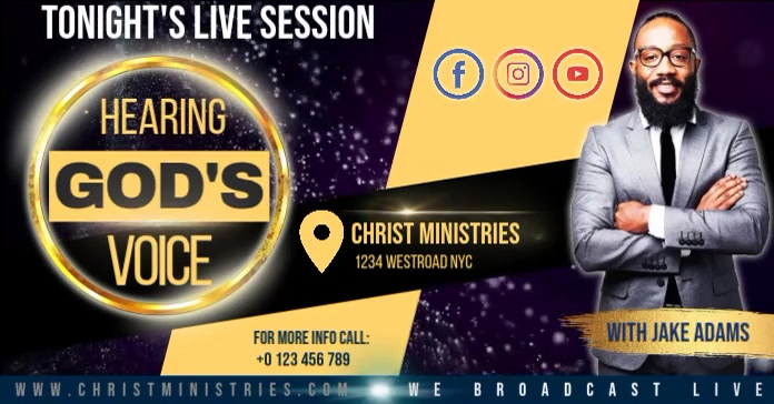 Live Broadcast Event Template | PosterMyWall