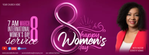 Lyserød International Women's Day Service Zdjęcie w tle na Facebooka Template