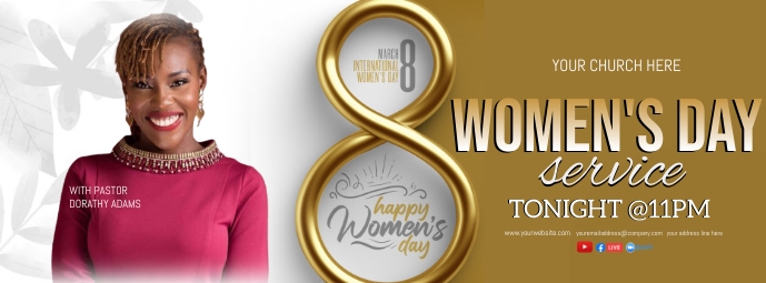 CHURCH LIVE WOMEN'S DAY SERMON TEMPLATE